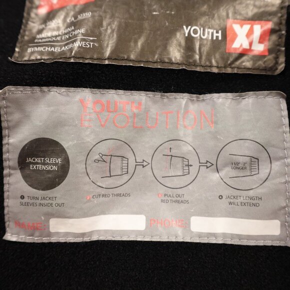 686 Youth XL Insulated Waterproof Snowboard/Ski Jacket – Black/Red/Gray - Picture 5 of 13